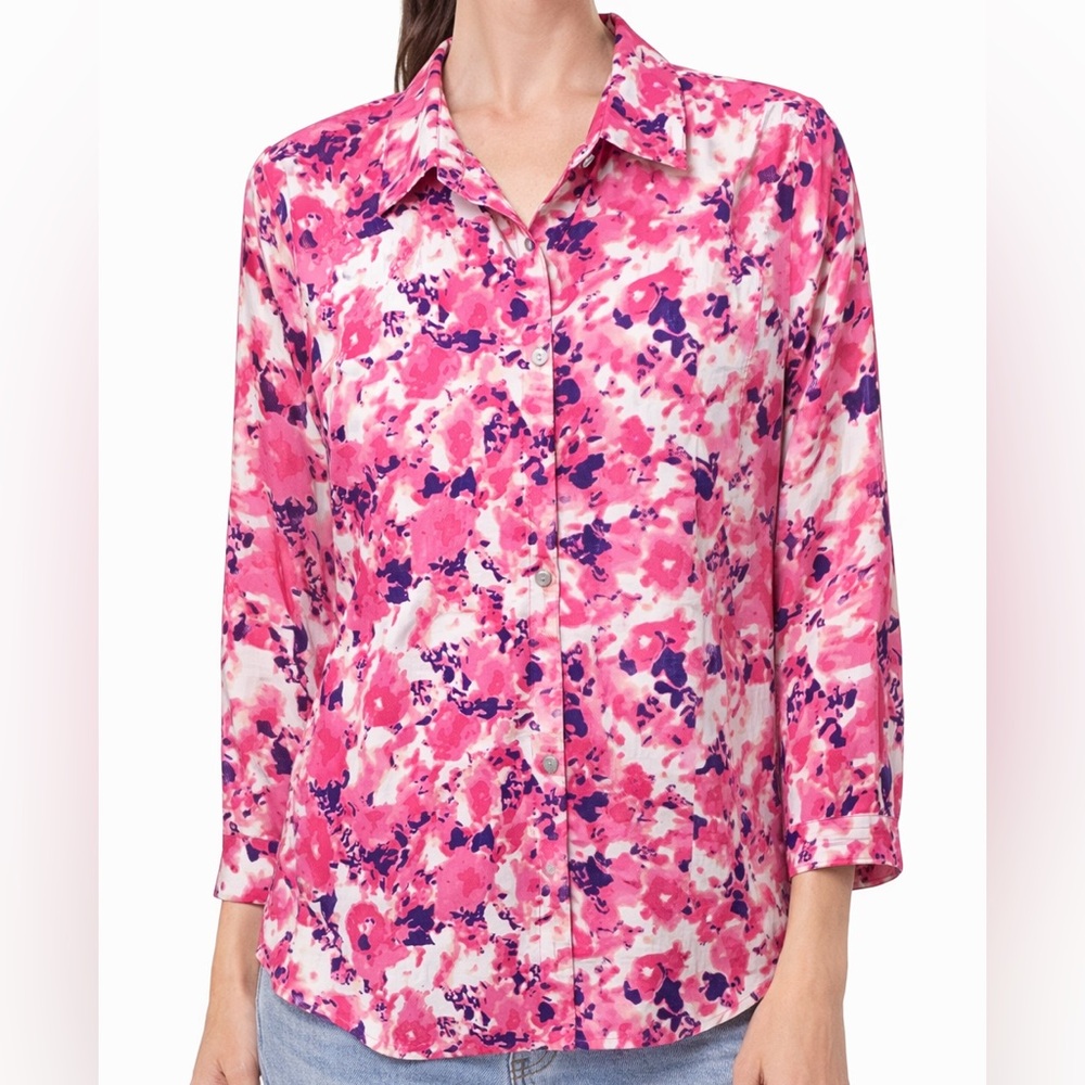 Wendy Williams Pink Button Down Shirt